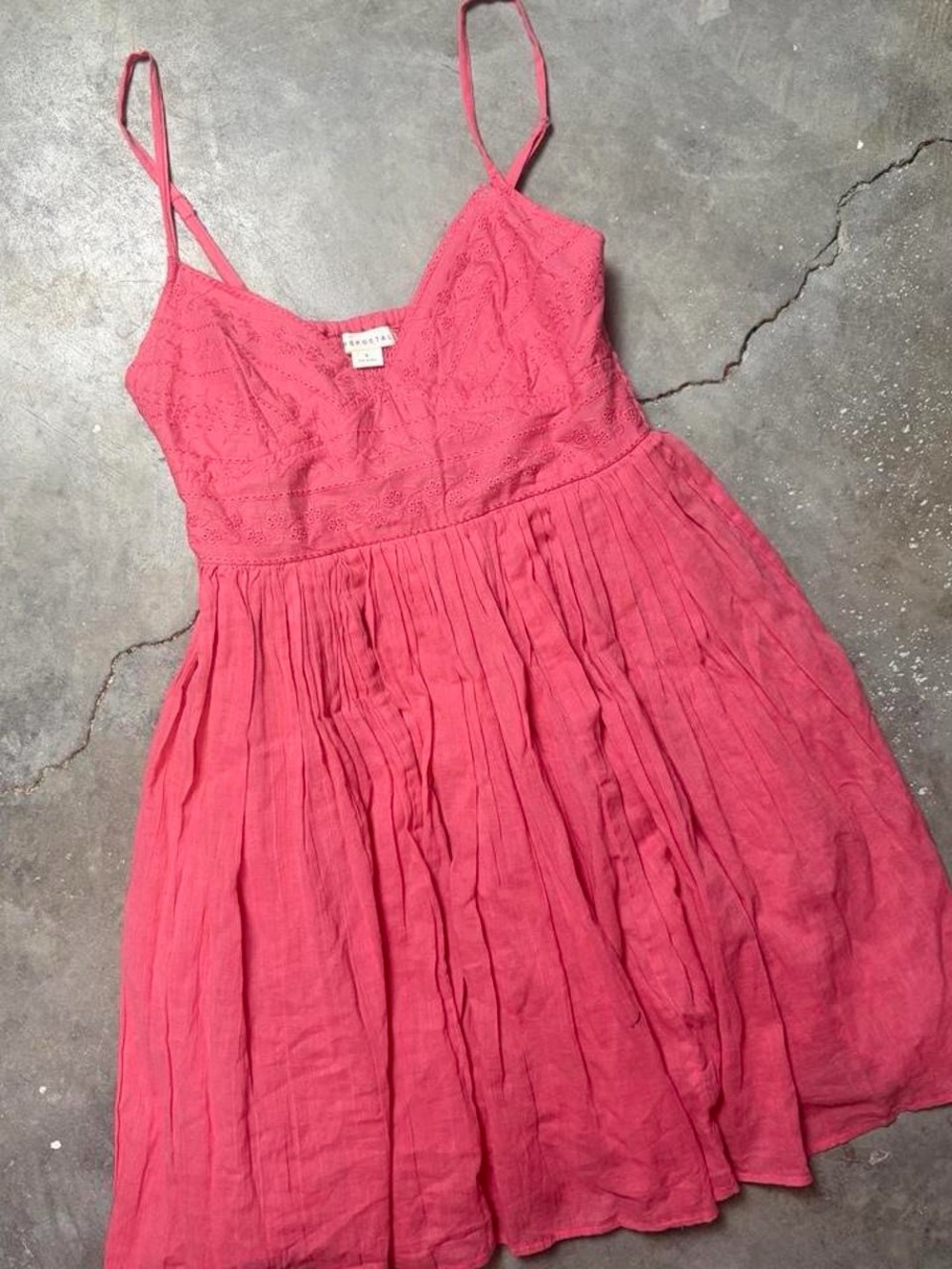 Pink Spaghetti Strap Sundress